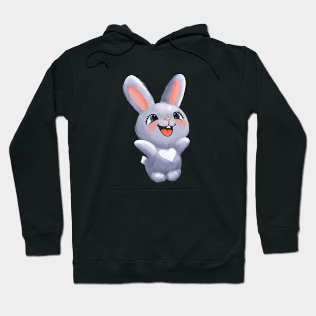 Funny Bunny Hoodie by ArtInPi